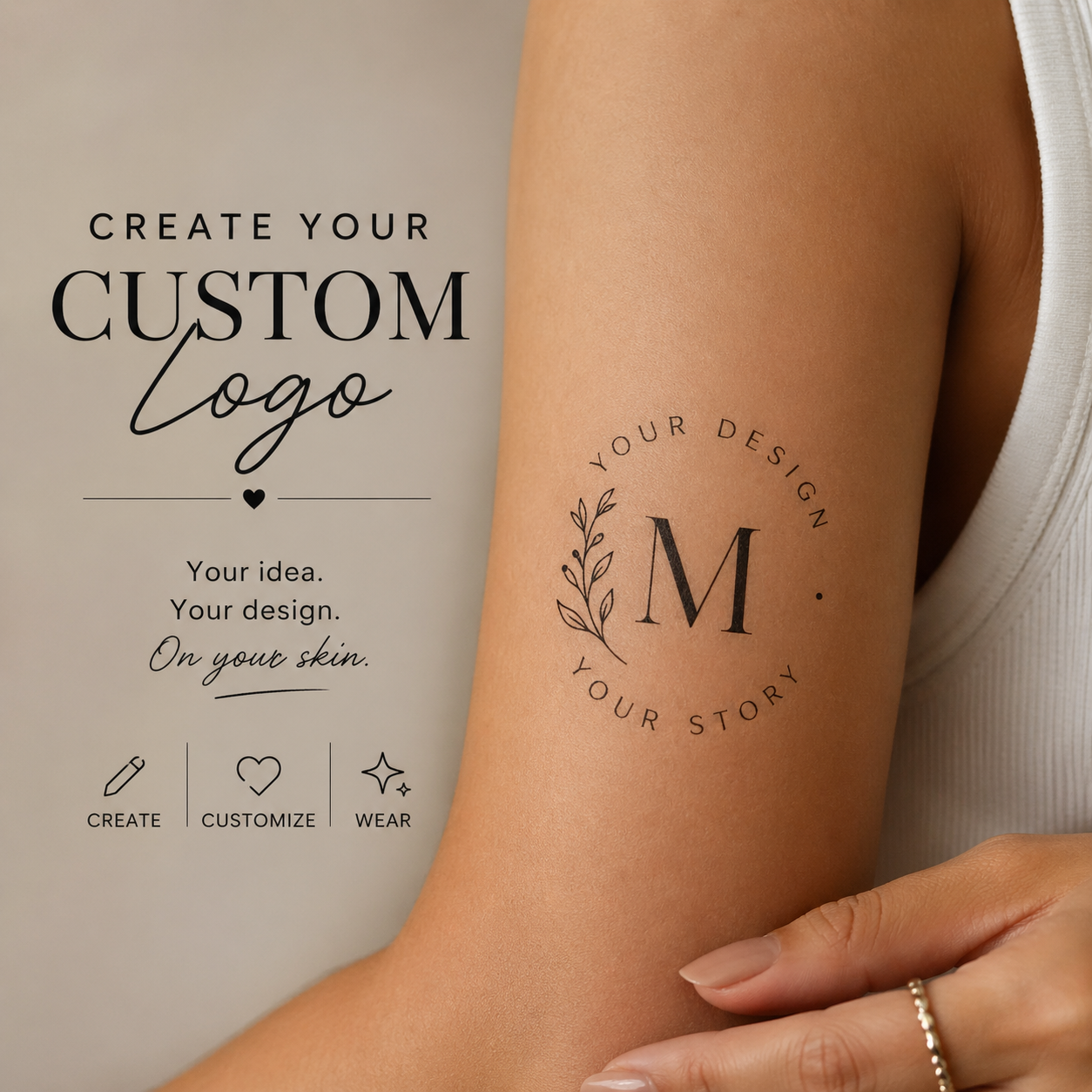 Personalized Custom Temporary Tattoo's